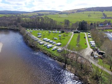 Overview of the whole site: river and golf course part