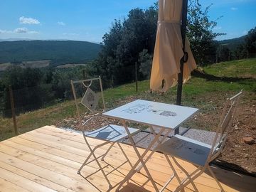 Table on the deck