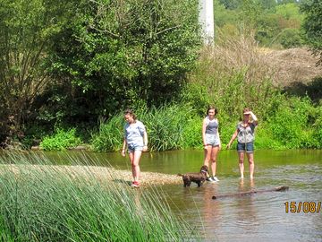 The thouet river, less than five minutes' walk away