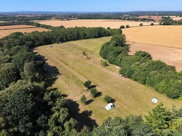 The campsite from above