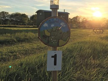 Sunset over the shepherd's hut