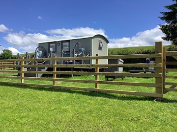 The shepherd’s hut exterior