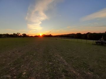 Sunset over the farm