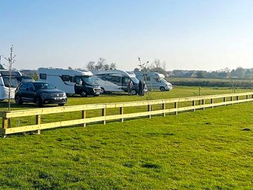 Grass pitch area