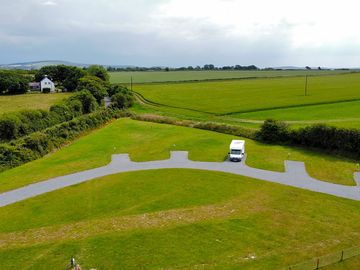 Touring pitches from above