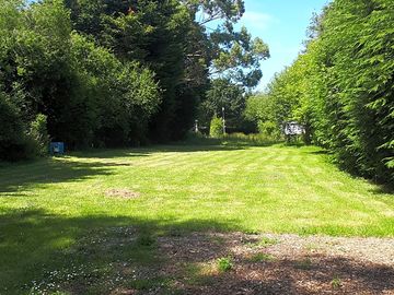 Tent grass pitches with electric hook-up