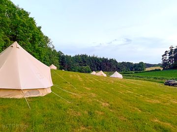 Bell tents well spaced out (added by manager 16 aug 2023)