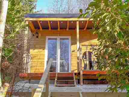 Woodland cabin exterior