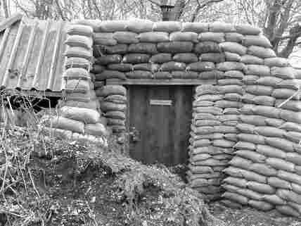 Sgt Taylor's WW1 Bunker front entrance.