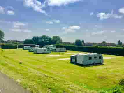 Spacious grass pitches