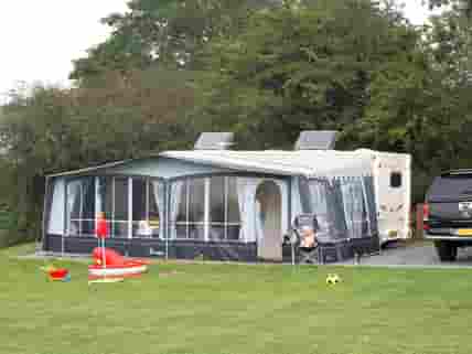 Spacious hardstanding pitches