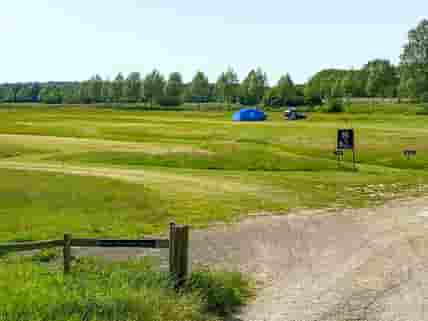 Grass pitch area