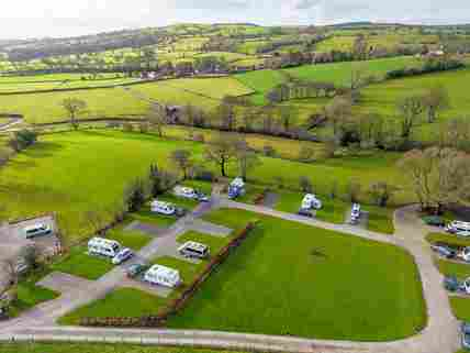 Aerial view of the countryside