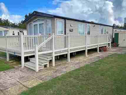 Static caravan exterior