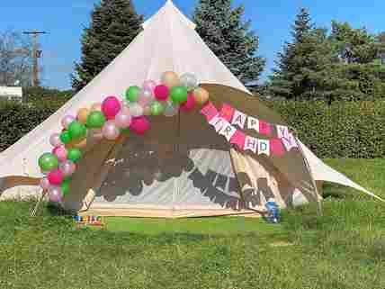 Campsites with new arrivals tent hire