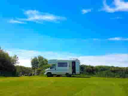 Spacious pitches suitable for a range of motorhomes