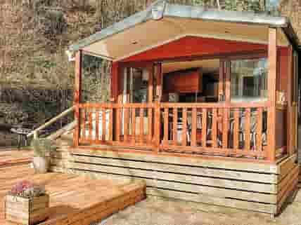 Decking and covered balcony
