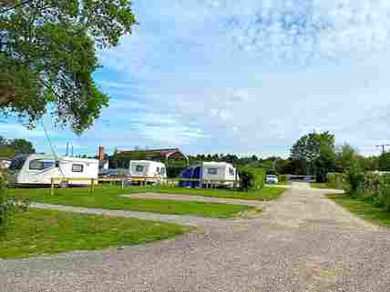 Well-spaced hardstanding pitches