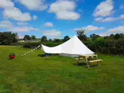 Table for each bell tent