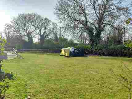 Spacious grass pitches