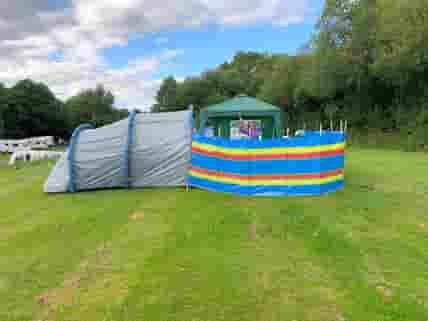Plenty of space for tent and gazebo - nice flat pitches