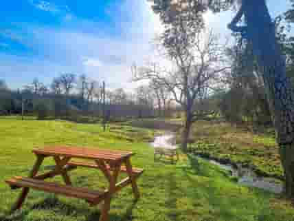 Enjoy a spot of lunch on our picnic benches