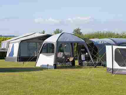 Large family tents on XL pitch