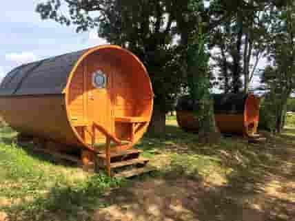 Exterior of the camping pods