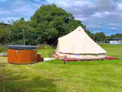 Luxury Bell Tent With Wood Fired Hot Tub