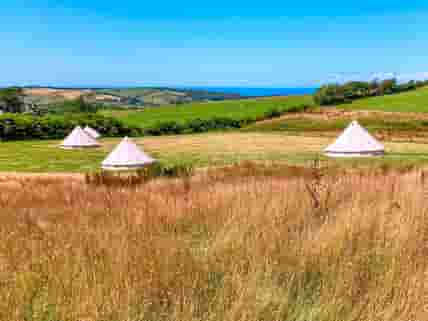 Bell tent on site