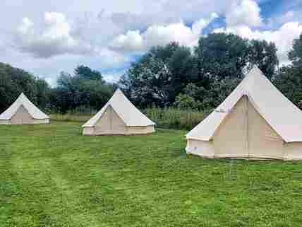 Fully furnished bell tents