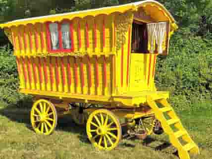 Yellow Maggie Smith's wagon