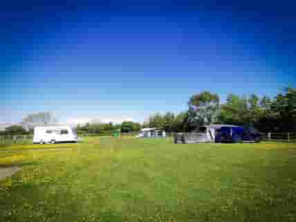 The motor-home and caravan field, with electric and hardstanding/grass