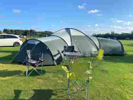 Tent in camping field