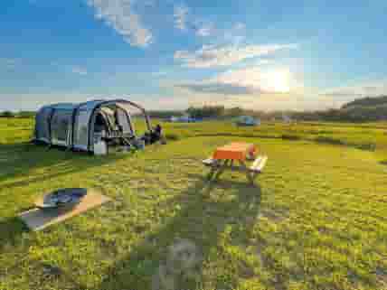Visitor image of their tent in the pitch field