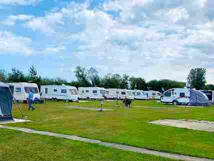 Sunny day at the campsite