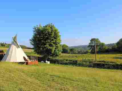 View of the tipi