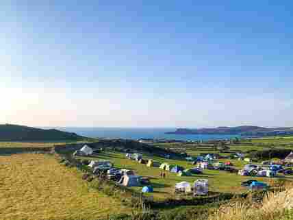 Visitor image of the view looking down onto the campsite from the hill