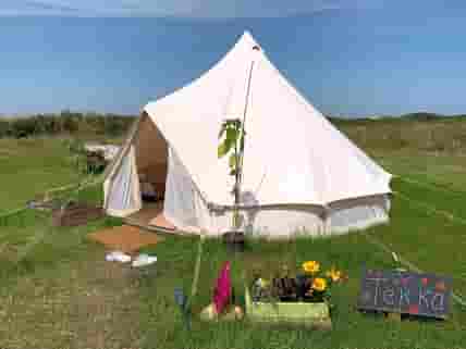 Bell tent - outside