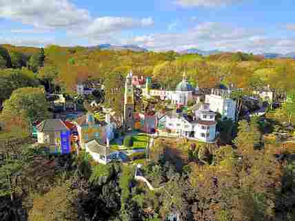The site is in the grounds of Italianate Portmeirion
