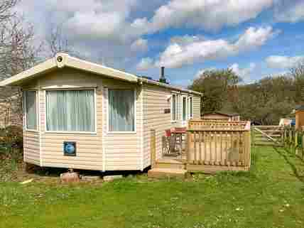 Fully equipped static caravan