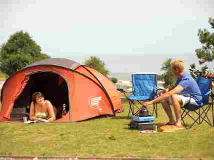 Tent pitches with lovely views