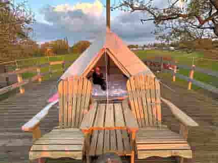 Tree house bell tent