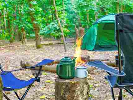 Dog friendly store tent camping