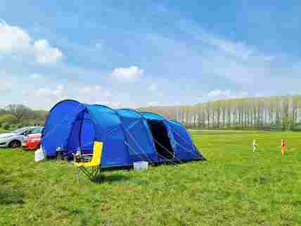 No restrictions on tent sizes for pitching