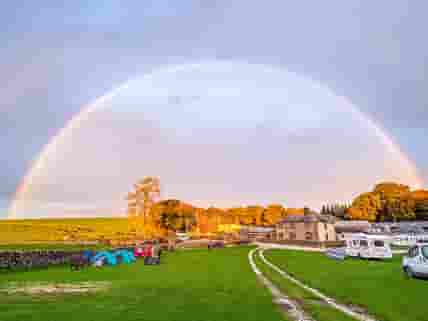 Visitor image of the beautiful rainbow over the site