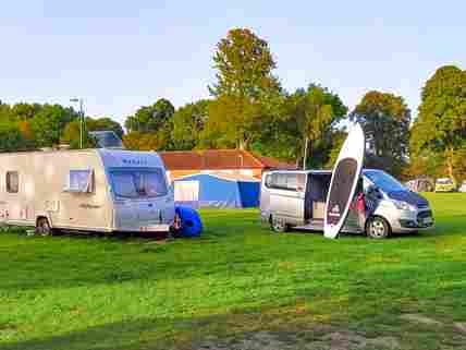 Permanent pitches for touring caravans clearance