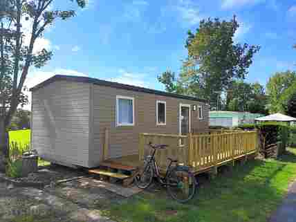 Caravan with private decking