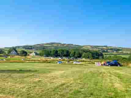Visitor view of the camping field