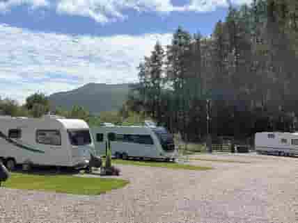Fully serviced hardstanding touring pitch